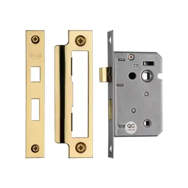 Click Here To Enlarge This Photo Of YKBL2N-PB M&period;Marcus York Bathroom Lock 2 &half;" Polished Brass