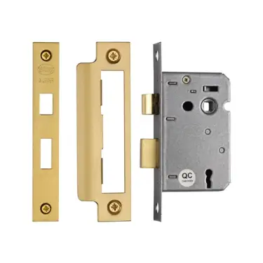 Click Here To Enlarge This Photo Of YKSL32N-SB M&period;Marcus York 3 Lever Sashlock 2 &half;" Satin Brass Finish