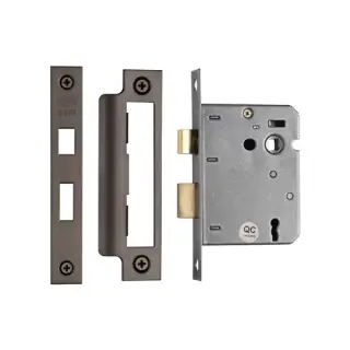 YKSL33N-MB M&period;Marcus York 3 Lever Sashlock 3" Matt Bronze Finish