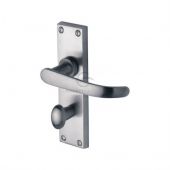 PR920-SC M&period;Marcus Project Hardware Door Handle For Bathroom Avon Design Satin Chrome Finish