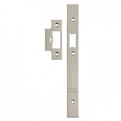 FSF5016SSS Carlisle Brass Eurospec Easi-T Satin Stainless Steel Forend Strike & Fixing Pack to Suit Architectural Din Latches &lpar;DLS0060L&rpar;