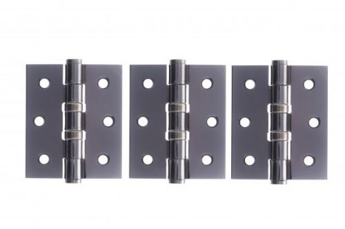 Click Here To Enlarge This Photo Of Atlantic - A2HB32525BN&lpar;3&rpar; 3" x 2&period;5" x 2&period;5mm Ball Bearing Hinges Black Nickel &lpar;Pack of 3&rpar;