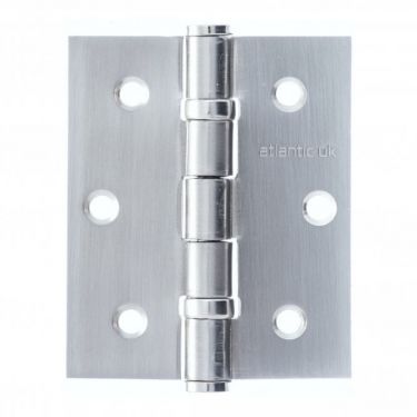 Click Here To Enlarge This Photo Of Atlantic - A2HB32525SC&lpar;3&rpar; 3" x 2&period;5" x 2&period;5mm Ball Bearing Hinges Satin Chrome &lpar;Pack of 3&rpar;