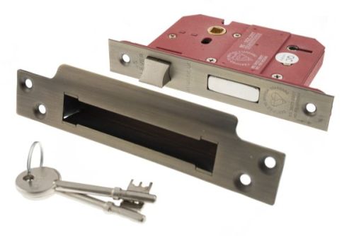 Click Here To Enlarge This Photo Of Atlantic - ALKSASH5LK25UB British Standard 5 Lever Key Sashlock 2&period;5" - Urban Bronze