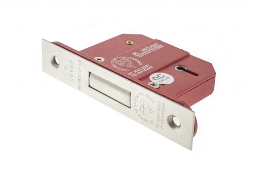 Click Here To Enlarge This Photo Of Atlantic - ALKDEAD5LK25SC British Standard 5 Lever Key Deadlock 2&period;5" - Satin Chrome