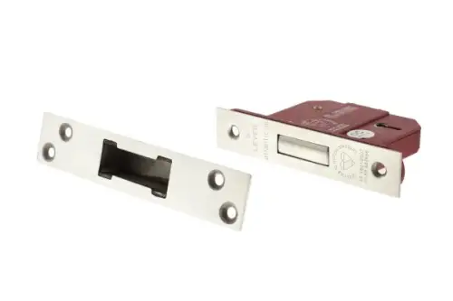 Click Here To Enlarge This Photo Of Atlantic - ALKDEAD5LK25SC British Standard 5 Lever Key Deadlock 2&period;5" - Satin Chrome