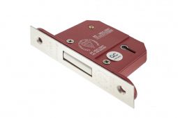 Atlantic - ALKDEAD5LK3PC British Standard 5 Lever Key Deadlock 3" - Polished Chrome