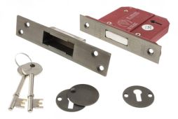 Atlantic - ALKDEAD5LK3UB British Standard 5 Lever Key Deadlock 3" - Urban Bronze
