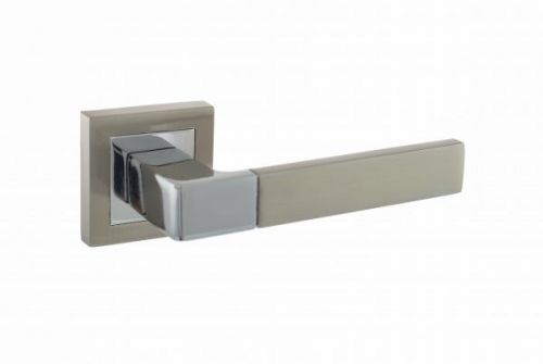 Click Here To Enlarge This Photo Of Atlantic - S40SSNPC STATUS 'Montana' Designer Lever on S4 Square Rose - Satin Nickel&sol;Polished Chrome