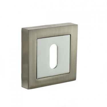 Click Here To Enlarge This Photo Of Atlantic - S4ESCKSSNPC STATUS Key Escutcheons on S4 Square Rose - Satin Nickel&sol;Polished Chrome