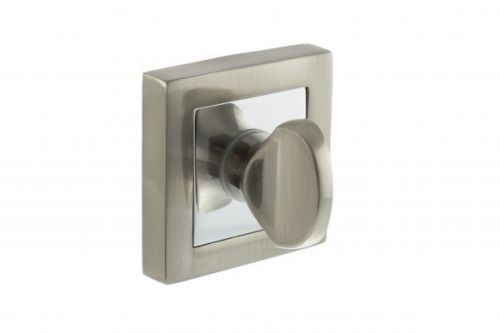 Click Here To Enlarge This Photo Of Atlantic - S4WCSSNPC STATUS WC Turn and Release on S4 Square Rose - Satin Nickel&sol;Polished Chrome