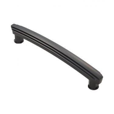 Click Here To Enlarge This Photo Of ADR502CMB - Carlisle Brass Fingertip Design Art Deco Handle &lpar;160mm c&sol;c&rpar; 190mm Matt Black
