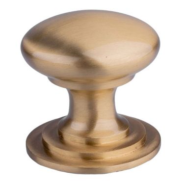 Click Here To Enlarge This Photo Of M47DSB - Carlisle Brass Fingertip Design Victorian Knob 42mm Satin Brass