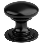 M47AMB - Carlisle Brass Fingertip Design Victorian Knob 25mm Matt Black