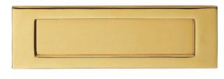 M36DPVD - Carlisle Brass Victorian Letter Plate &lpar;PVD Stainless Brass&rpar; Size&colon; 305&period;5x104mm - c&sol;c&colon; 275mm - Aperture&colon; 249x60&period;5mm