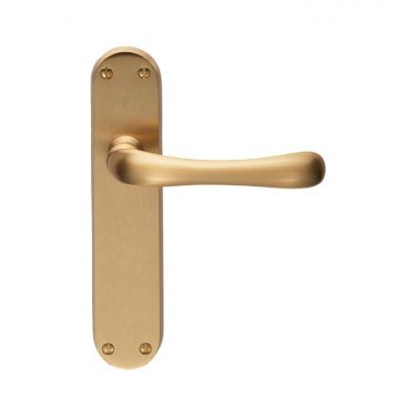 Click Here To Enlarge This Photo Of EL12SB - Carlisle Brass Manital 'Ibra' Latch Lever Handles Satin Brass