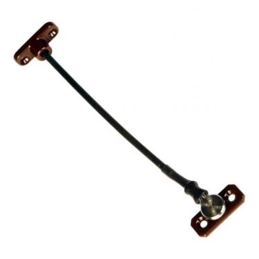 Click Here To Enlarge This Photo Of JACKLOC Perma Permanent Swivel&sol;Stud Window Restrictor Brown