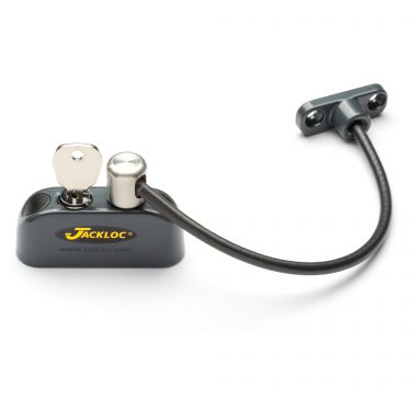 Click Here To Enlarge This Photo Of JACKLOC Pro-5 Lockable Cable Window Lock Anthracite Grey