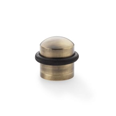 Click Here To Enlarge This Photo Of AW638ABZ - Alexander & Wilks Dome Top Floor Mounted Door Stop - Antique Bronze