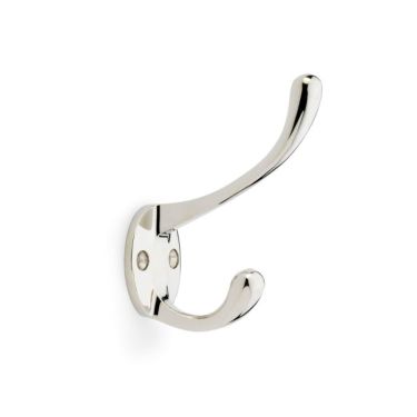 Click Here To Enlarge This Photo Of AW770PN - Alexander & Wilks Victorian Hat & Coat Hook 110mm - Polished Nickel