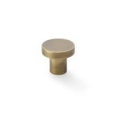 AW821-30-AB - Alexander & Wilks Plain Face Round Cupboard Knob - Antique Brass - 30mm