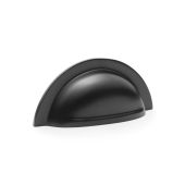 AW903BL - Alexander & Wilks Ridged Cup Pull 76mm c&sol;c - Black