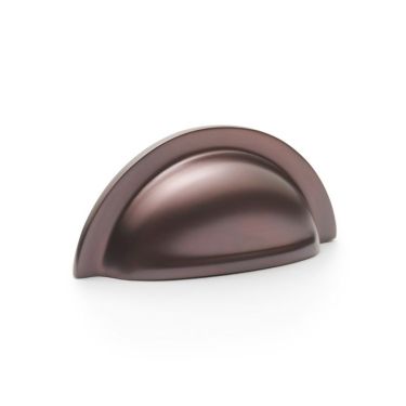 Click Here To Enlarge This Photo Of AW903DBZ - Alexander & Wilks Ridged Cup Pull 76mm c&sol;c - Dark Bronze