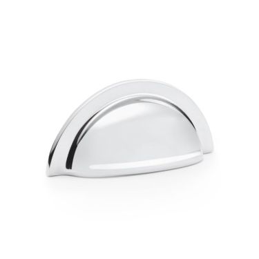 Click Here To Enlarge This Photo Of AW903PC - Alexander & Wilks Ridged Cup Pull 76mm c&sol;c - Polished Chrome