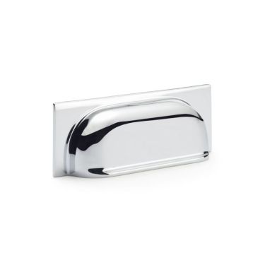 Click Here To Enlarge This Photo Of AW905PC - Alexander & Wilks Quantock Cup Pull Handle - Polished Chrome - 96mm c&sol;c