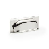 AW905PNPVD - Alexander & Wilks Quantock Cup Pull Handle - Polished Nickel PVD - 96mm c&sol;c