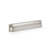 AW906SN - Alexander & Wilks Quantock Cup Pull Handle - Satin Nickel - 203mm c&sol;c