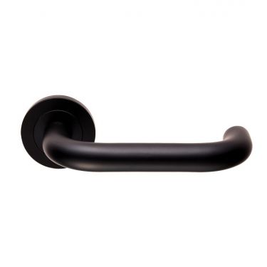 Click Here To Enlarge This Photo Of SWL1190MB - Carlisle Brass Eurospec 'Nera' Safety Lever on Round Rose &lpar;G304&rpar; Matt Black
