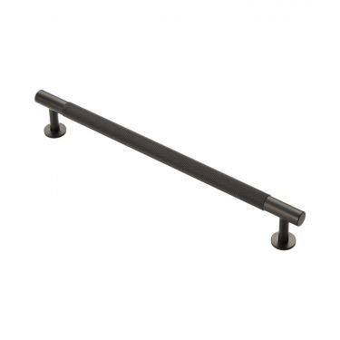 Click Here To Enlarge This Photo Of FTD700EMB - Carlisle Brass Fingertip Design Knurled Pull Handle 254mm &lpar;224mm c&sol;c&rpar; Matt Black