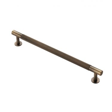 Click Here To Enlarge This Photo Of FTD700EAB - Carlisle Brass Fingertip Design Knurled Pull Handle 254mm &lpar;224mm c&sol;c&rpar; Antique Brass