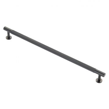 Click Here To Enlarge This Photo Of FTD700HMB - Carlisle Brass Fingertip Design Knurled Pull Handle 30mm &lpar;320mm c&sol;c&rpar; Matt Black