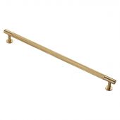 FTD700HSB - Carlisle Brass Fingertip Design Knurled Pull Handle 370mm &lpar;320mm c&sol;c&rpar; Satin Brass