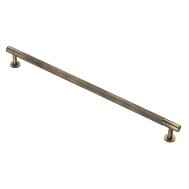 Click Here To Enlarge This Photo Of FTD700HAB - Carlisle Brass Fingertip Design Knurled Pull Handle 370mm &lpar;320mm c&sol;c&rpar; Antique Brass