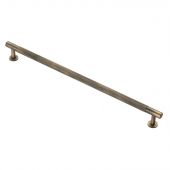 FTD700HAB - Carlisle Brass Fingertip Design Knurled Pull Handle 370mm &lpar;320mm c&sol;c&rpar; Antique Brass