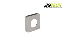 JTA5300 Jigtech Polished Chrome Square Passage Cover Rose &lpar;pair&rpar;