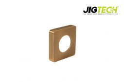 JTA5305 Jigtech Antique Brass Square Passage Cover Rose &lpar;pair&rpar;
