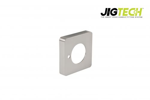Click Here To Enlarge This Photo Of JTA5401 Jigtech Satin Chrome Privacy Square Cover Rose &lpar;pair&rpar;