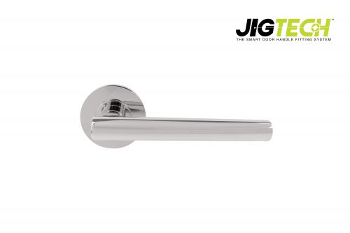 Click Here To Enlarge This Photo Of JTF1015-F Jigtech Polished Chrome 'Eden' Lever On Rose &lbrack;CE&rsqb;