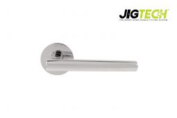 JTF1015-F Jigtech Polished Chrome 'Eden' Lever On Rose &lbrack;CE&rsqb;