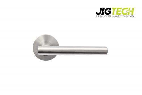 Click Here To Enlarge This Photo Of JTF1215-F Jigtech Satin Chrome 'Eden' Lever On Rose &lbrack;CE&rsqb;