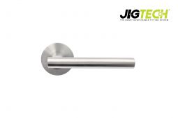 JTF1215-F Jigtech Satin Chrome 'Eden' Lever On Rose &lbrack;CE&rsqb;