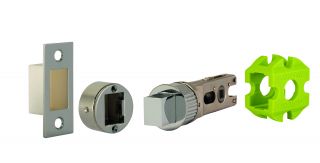 JTL4023-F Jigtech Polished Chrome&sol;Polished Stainless 57mm Smart Dead Bolt -&nbsp;CE&sol;Fire Rated