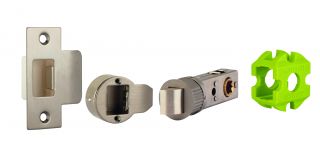 JTL4220-F Jigtech Satin Nickel&sol;Satin Stainless 57mm&nbsp; Smart Passage Latch -&nbsp;CE&sol;Fire Rated