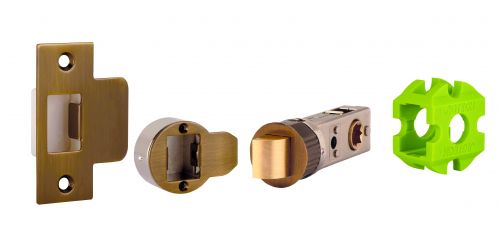 Click Here To Enlarge This Photo Of JTL4520-F Jigtech Antique Brass 57mm Smart Passage Latch -&nbsp;CE&sol;Fire Rated