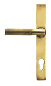 45499 From The Anvil Aged Brass Brompton Slimline Lever Espag&period; Lock Set - 92mm centres - 212mm screw centres