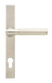 45526 From The Anvil Polished Nickel Brompton Slimline Lever Espag&period; Lock Set - 92mm centres - 212mm screw centres
